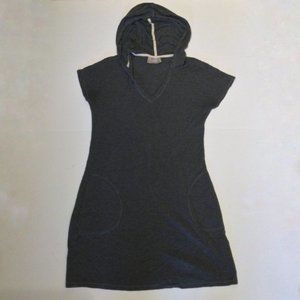 Athleta Dark Grey Heather Hooded Dress